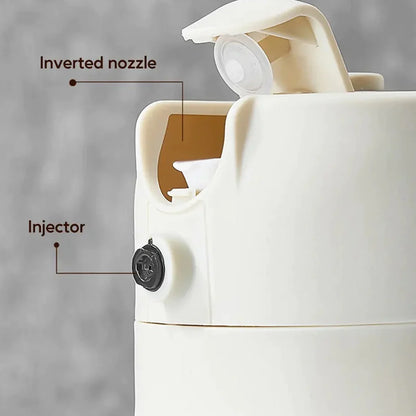 2-in-1 Oil Jug with Dispenser & Handle – Glass Cooking Oil Container | 450Ml - Glass (Random Color)