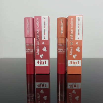 4 in 1 Multicolor Lipstick and Eyeshadow Stick – Creamy Makeup Stick