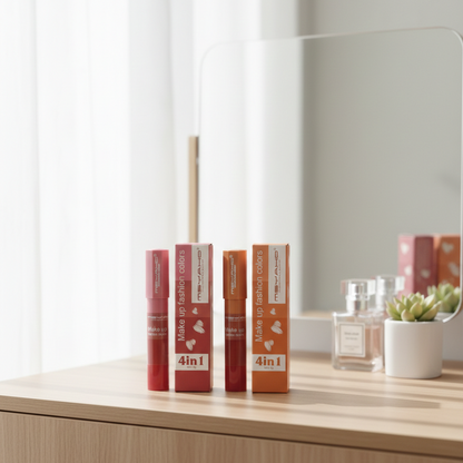 4 in 1 Multicolor Lipstick and Eyeshadow Stick – Creamy Makeup Stick