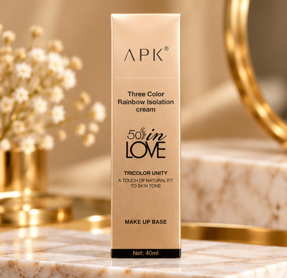 APK Three Color Rainbow Isolation Cream Makeup Base 40ml