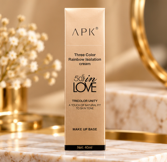 APK Three Color Rainbow Isolation Cream Makeup Base 40ml
