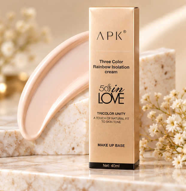 APK Three Color Rainbow Isolation Cream Makeup Base 40ml
