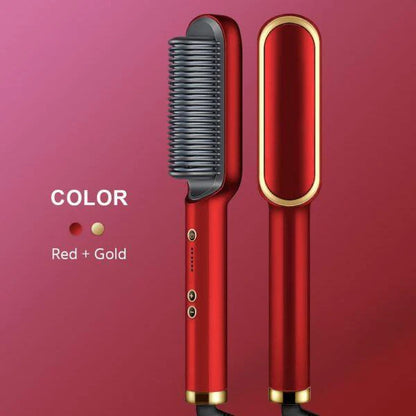 Hair Straightener Ceramic Heated Hair Brush